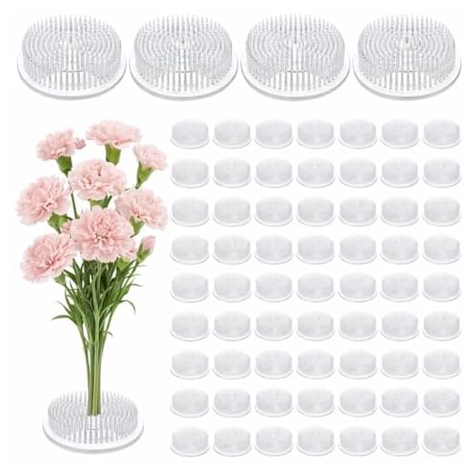 Waydress 96 Pcs Plastic Flower Frogs