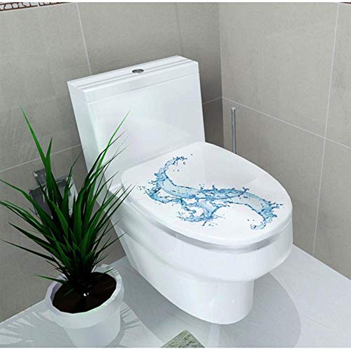 Pegatinas Baño Etiqueta Engomada De La Tapa Del Inodoro 3D Patrón De Concha De Estrella De Mar Arte De Vinilo Papel Pintado A Prueba De Agua Calcomanías De Baño Extraíbles Wc Toilette Poster-Re