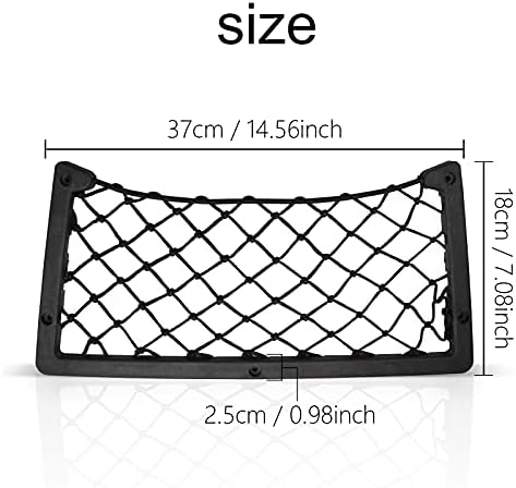 aupawdy 2 Pcs Campervan Storage Storage Net Car Storage Mesh Car Storage Net Bag with Plastic frame For Car Caravan Motorhome Boat