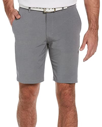 PGA TOUR Men’s 9” Flat Front Horizontal Textured Golf Shorts, 4-Way Stretch, Moisture-Wicking, Sun Protection - Main Image