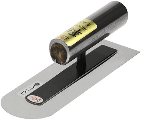 Kajihara Trowel Seisakusho Hisika Heavy Duty Stainless Steel SHINARI Round Tip 0.4 mm Thickness 360 mm