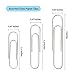 Paper Clips, 700 pcs Paper Clips Assorted Sizes, Large, Medium, Small #1 Metal Paperclips, 2 Inch Jumbo/Mini Silver Paper Clip for Paperwork, Home, School and Office Supplies