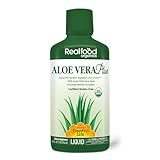 Country Life Realfood Organics Liquid Aloe Vera Plus - Supports Digestive Health & Immune System - with Slippery Elm, Ginger, Turmeric, Peppermint - Organic ACTIValoe, Qmatrix Process - 32 oz