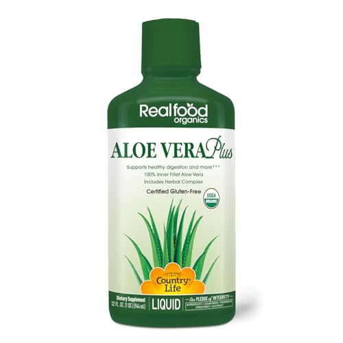 Country Life Realfood Organics Liquid Aloe Vera Plus - Supports