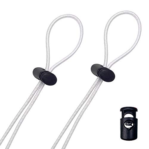 Kit de correa de gafas de flujo (paquete de 2) - Correas de repuesto para gafas de natación (blanco sólido)