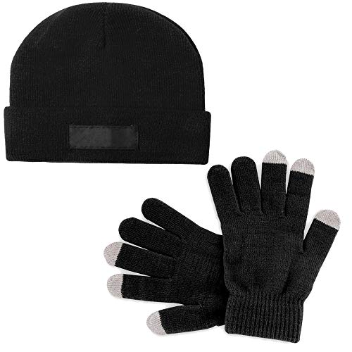 Natuiahan Pack Bonnet et Gants pour Écran Tactile. Unisexe, Doux et Chaud Cover