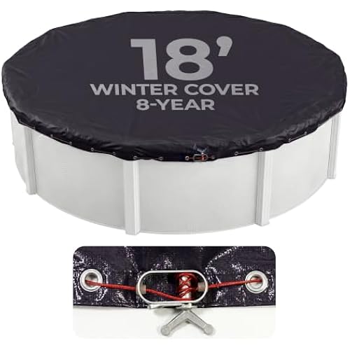 Blue Wave Arctic Armor 18-ft Round Above Ground Pool Winter Cover, Navy