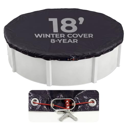 Blue Wave BWC704 Bronze 8-Year 18-ft Round Above Ground Pool Winter Cover,Dark Navy Blue