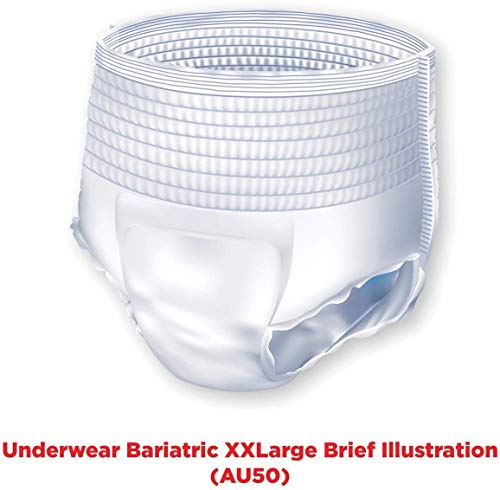 950228Cs - Unisex Adult Absorbent Underwear Attends Bariatric Pull On With Tear Away Seams 2X-Large Disposable Moderate Absorbency #TOP1