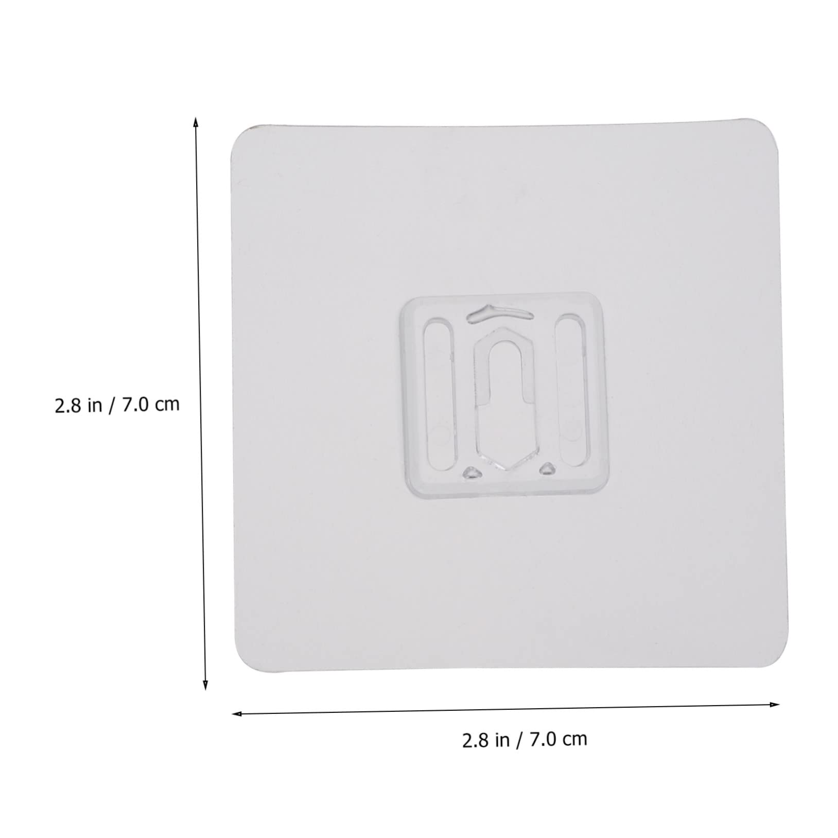 VASDEV 30 piezas de pegatinas sin rastro, ganchos para toallas, ganchos para percheros, pegatinas de metal, tornillos transparentes, clavos de pared, ganchos para toallas de pared, clavos