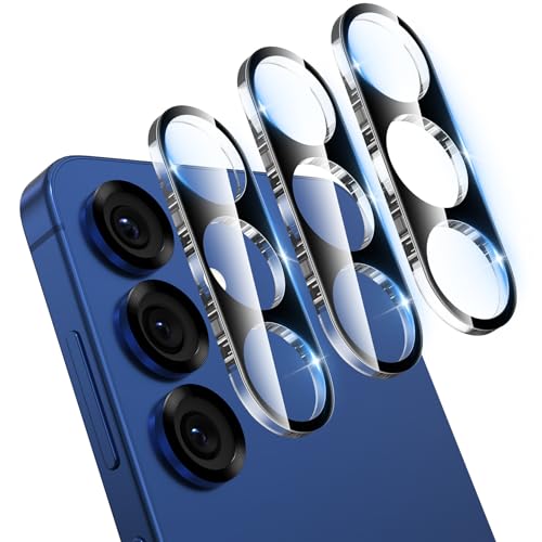 YWXTW 3 Pack Camera Lens Protector for Samsung Galaxy S26 6.3 Inch 9H Tempered Glass Ultra HD [No Impact on Night Shots] S26 Lens Protector Anti-Scratch No Bubbles