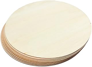 Juvale Wooden Cutouts for Crafts, Wood Circles, 0.1 inch Thick