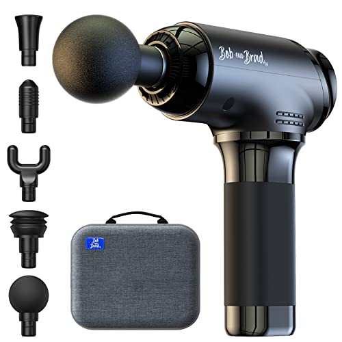 Massagepistole Massage Gun, Bob and Brad T2 Massagepistole mit 4000 mAh Akku, Muskel Massagegerät bis zu 3200U/min 10mm Amplitude und USB C Ladeanschluss zur Linderung von Muskelschmerzen