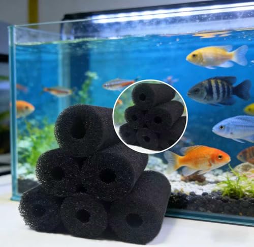 Image of 5.9 inch Big Prefilter Sponge Foam Replacement, Black | Filtration Kit, For Pond Aquarium Fish Tank
