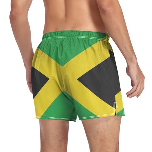 Flag Men's Cotton Boxer Shorts Moisture-Wicking Pajama Bottoms with Button Fly Sleep Shorts Underwear S-2XL4