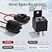 Joinfworld 40 AMP Electric Fan Relay Kit, Electric Cooling Fan Thermostat Kit with 185 On 175 Off Temperature Switch, Waterproof Relay and Fan Mounting Kit for Cars