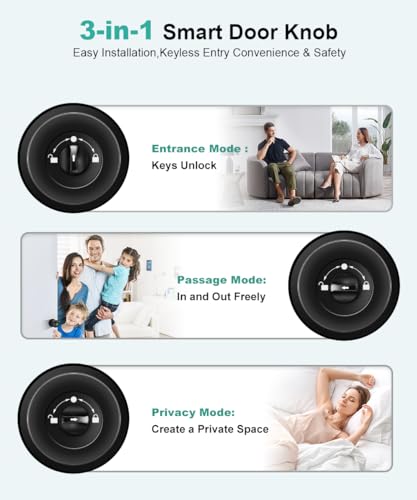 Klloque K10 Fingerprint Door Lock, Smart Fingerprint Door Knob thumb #6