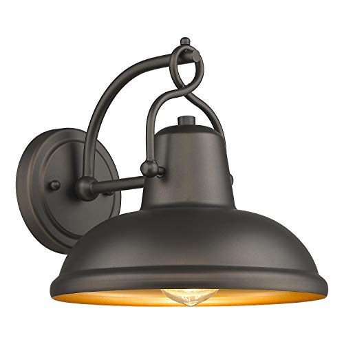 Black Friday - 40% OFF FEMILA Wall Sconce Barn Light, Industrial Vintage Farmhouse Wall Lamp Lighting, Oil Rubbed Bronze Finish, 4FY14-1W ORB