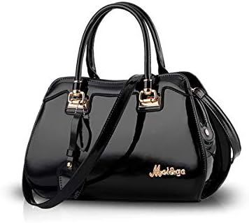 Bolso de Charol Estilo Pin Up – Tote Elegante y Versátil para Mujer