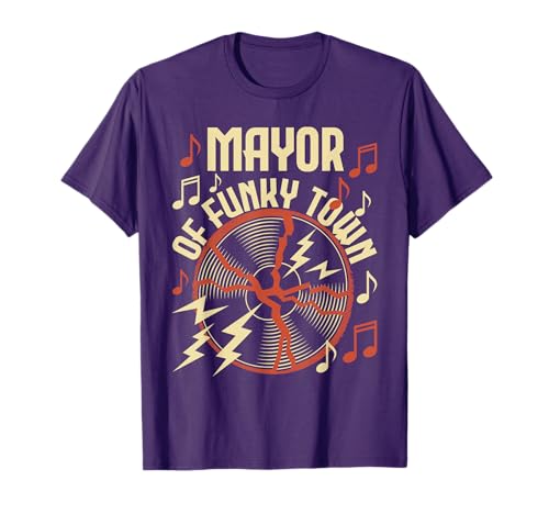 Mayor of Funky Town - 1970s Funky Party 70s Groove T-Shirt