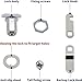 Zinc Alloy Keyless Mailbox Boat Door Cabinet Toolbox Hand Screw Cam Lock Mailbox Cabinet Lock Keyless Cam Lock for Boat Door 1Pcs