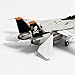 DBEIXIWEI Toy Collection F14A Jet F-14A Tomcat Fighter Attack Airplane Model 1:100 Scale Simulation Aircraft Model Alloy ABS Plastic Material Aviation Plane