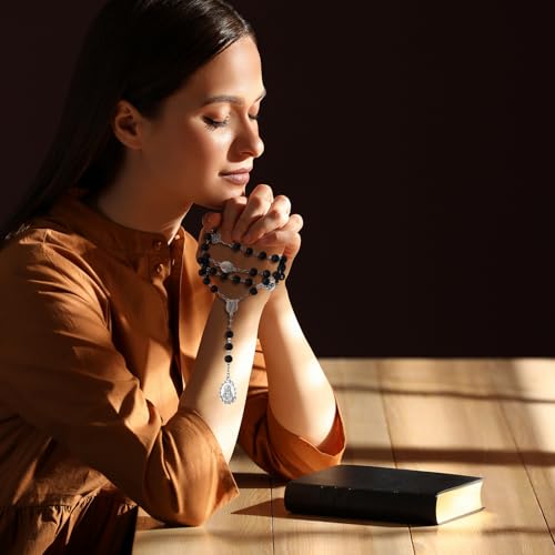 7 Pcs Seven Sorrows Rosary Chaplet Necklace Catholic Rosary Beads 7 Sorrows of Mary Prayer Beads Chain3