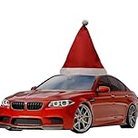 DGDRHZ Christmas Car Decor 43x37 Inch Giant Oversized Santa Hat, Red Felt, Classic Style, Die-Cut Shape, Scenic Pattern, 1 Count, Outdoor Use, Car Decoration, Santa Hat