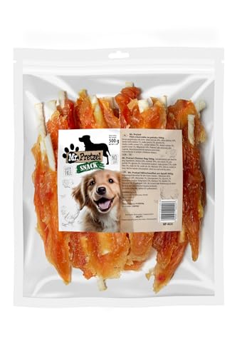 Mr. Pretzel Hähnchen-Sticks für Hunde – 500 g | Gesunder & leckerer Kausnack für alle Hunderassen | Hochwertiger Protein-Snack aus Huhn