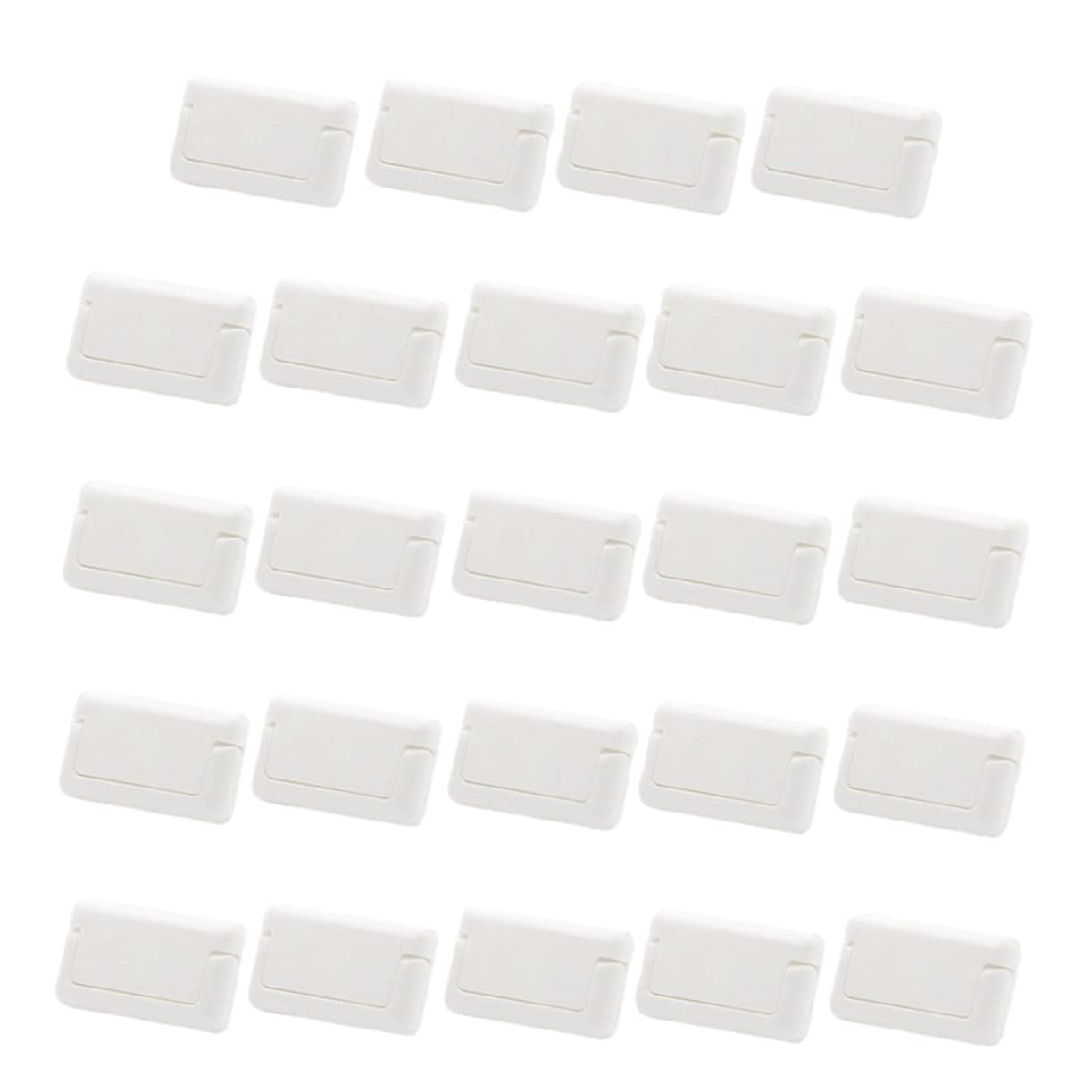 24 Pack White PP Childproof Outlet Covers for Electrical Sockets