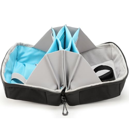 VanFn Electronics Travel Organizer Storage Bag, Travel Accessory Handle Bag, Gadgets Pouch, USB Cable, Travel Friendly Electronics Organizer P.Travel Series