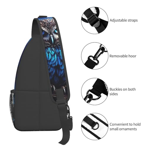 Mochila tipo sling negra QMNKLET para uso urbano miniatura 4