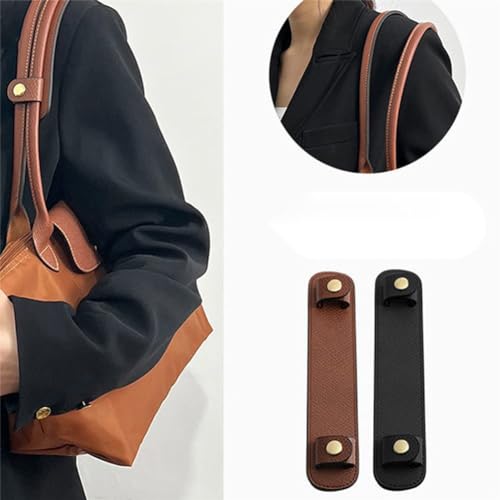 Image of Anti-Skid Bag Shoulder Strap Pad 2 Pcs Leather Shoulder Strap Handle Wrap Cover Comfortable for Tote Crossbody