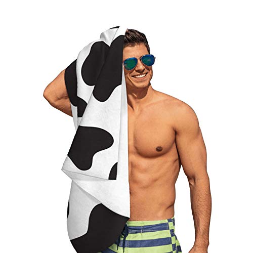 Gocerktr Cow Print Microfiber Sand Free Beach Towel-Quick Dry Super Absorbent Lightweight Thin Towel-Travel Pool Swimming Bath Men Women Yoga Gym Sports Mother's Day Father's Day #TOP3