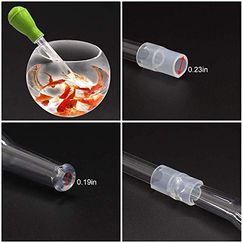 Slson Coral Feeder Waste Cleaner For Fish Tank Multifunction Dropper Pipette Water Transfer Waste Remover For Aquarium Accessies Long Acrylic Marine Fish Feeding Tool, 20.4 Inches #TOP4