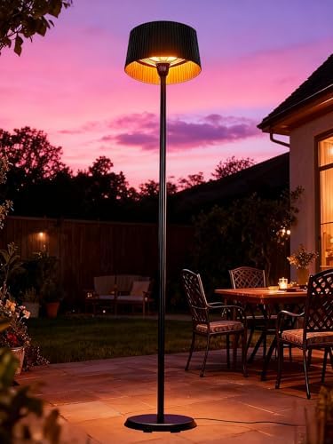 Freestanding Infrared Patio Heater - Are These the Game Changers? 6 Cobuy Electric Infrared Patio Heater, Indoor & Outdoor 1500W Electric Freestanding Heater with IP55 Waterproof, Tip-Over Protection, Quiet Operation, Perfect for Garden, Balcony, Garage, Backyard