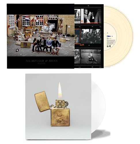 Album Art for Mumford & Sons: Essential 2 Record Album Collection - Babel and Prizefighter - Exclusive White & Cream Variants - Limited Pressing - Vinyl LP by Mumford & Sons