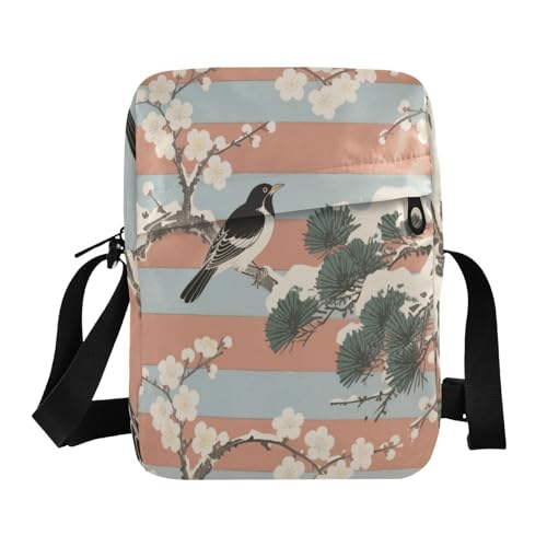 small messenger bag for men mens crossbody Womens Crossbody Purses Adjustable Strap for Outdoor Daily Outdoor Daily- Japanese Winterbird