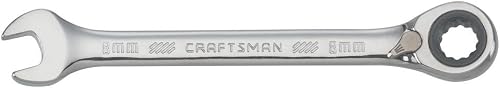 CRAFTSMAN Ratcheting Wrench, Metric, Reversible, 8mm, 72-Tooth, 12-Point (CMMT42420)