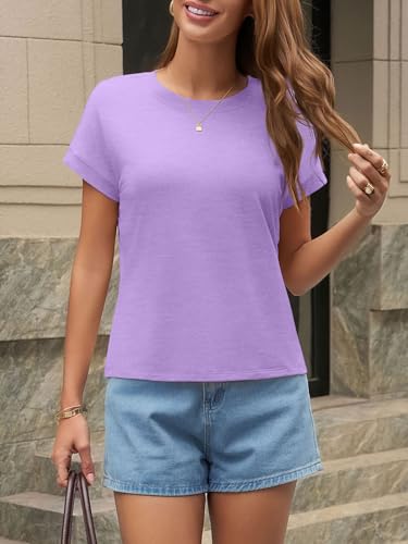 Image of UNCLECAT Womens Crop Tops Loose Fit Cap Short Sleeve Summer Tee