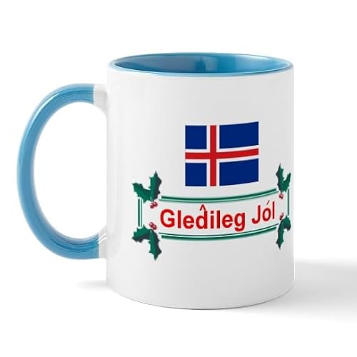 CafePress Iceland Gledileg Jol Mug 11 oz Mug