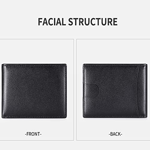 Carteira de Couro Hyranect Anti-furto RFID, Porta-cartões curtos (Preto)