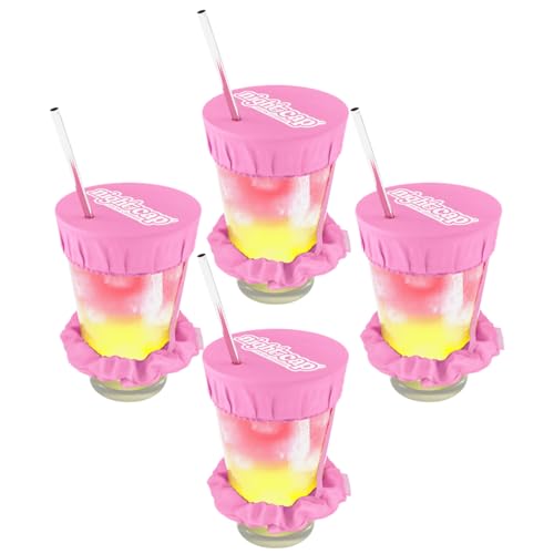 NightCap Drink Cover Scrunchie, Anti Spiking Drink Protector, Reusable Cup Cover for Bars,...