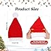 LOKIPA Christmas Santa hat, Knitted Santa Hat Adult Red Xmas Beanie for Adult Christmas New Year Gifts