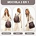 Imagen de Eshow Mochila para mujer antirrobo impermeable