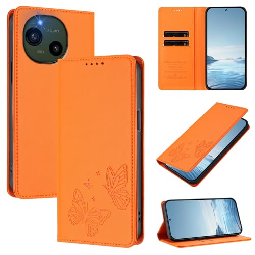 �X�}�z�P�[�X �Ή��@�� for Sharp Aquos R10 �yRFID�u���b�N�z�y�J�[�h�z���_�[�t�����z �}�O�l�b�g�J�� �X�^���h�@�\�t���zPurple