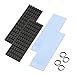 Cyeehxin dissipatore di calore M2 SSD M.2, 2 set di raffreddamento CPU Heatsink 2280 PCIE NVME, con cuscinetto in silicone, ventola in alluminio, ultra sottile, 70 x 22 x 3 mm, nero