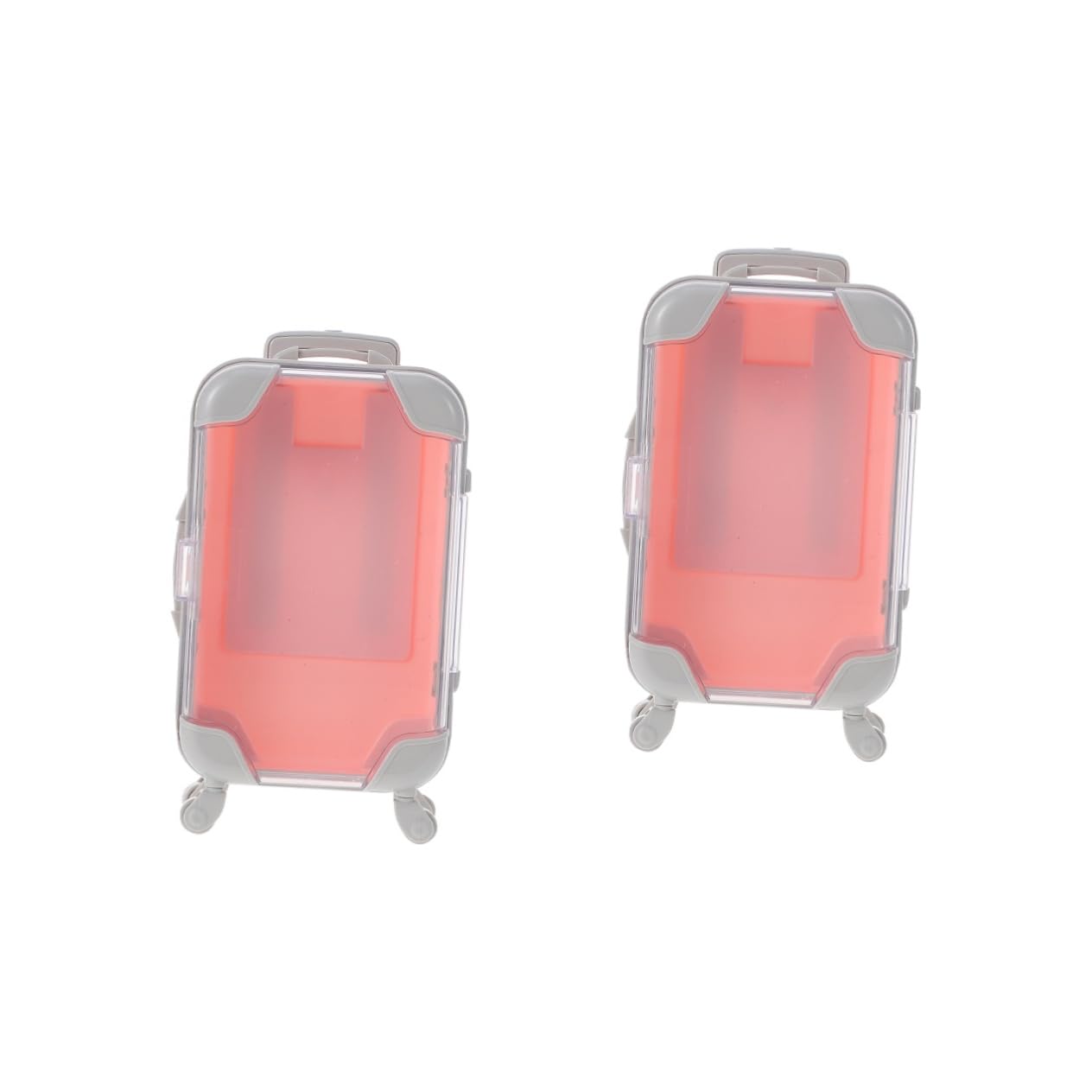 BELLIFFY 2 Pcs Plastic Eyelash Packaging Box Creative Lash Suitcase Eyelash Storage Case Lash Organizer