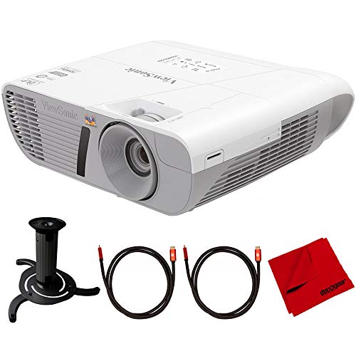 ViewSonic PJD7828HDL 3200 Lumens LightStream 1080p HDMI Home Theater Projector Bundle with Ceiling