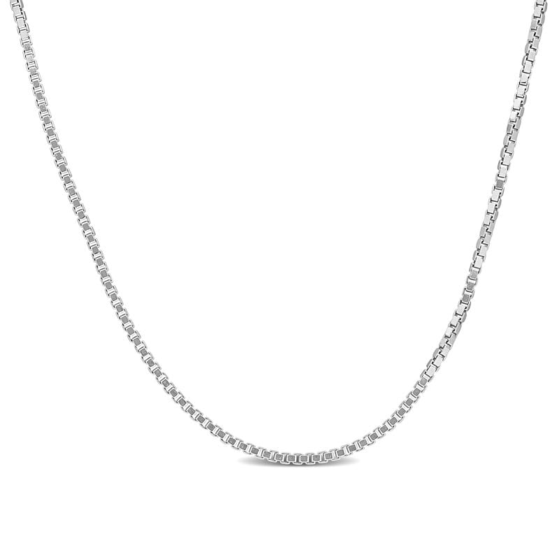 Abbie+Cleo Italian 925 Sterling Silver Square Box Link Chain Necklace - for Men & Women - in Various Widths - Versatile Lengths: 16in, 18in, 20in,